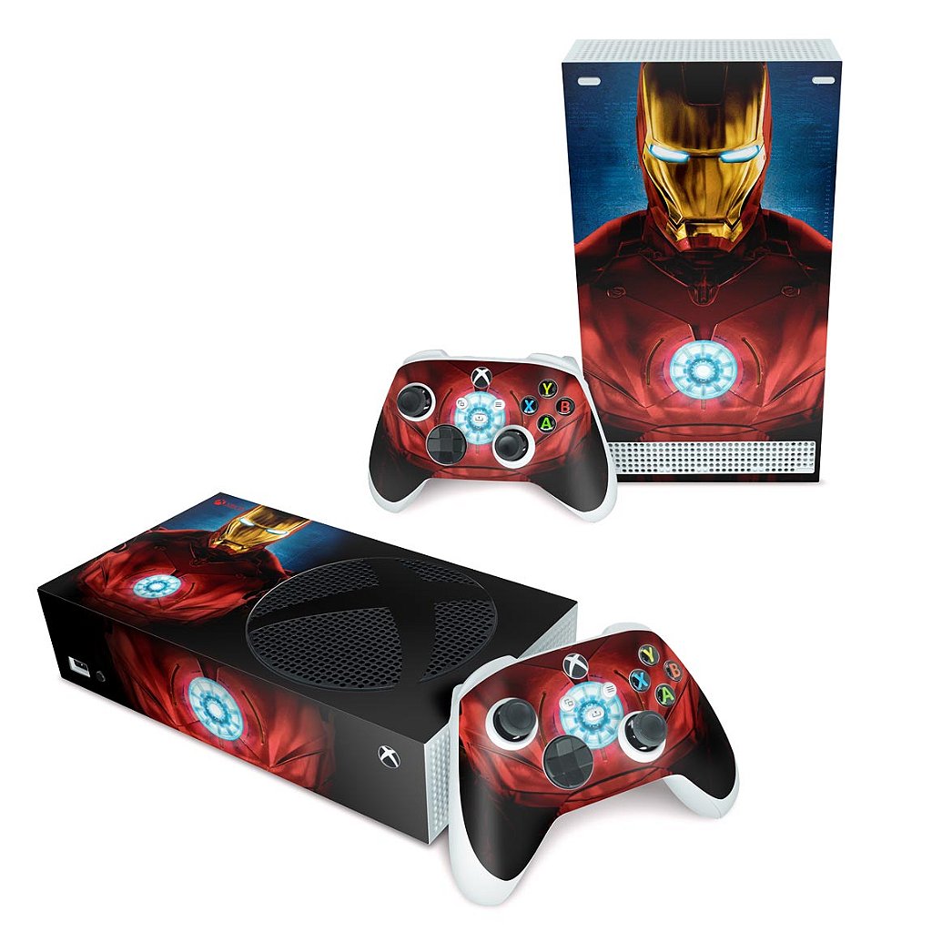 Xbox Series S Skin Anti-Rage Horizontal - Iron Man Homem De Ferro