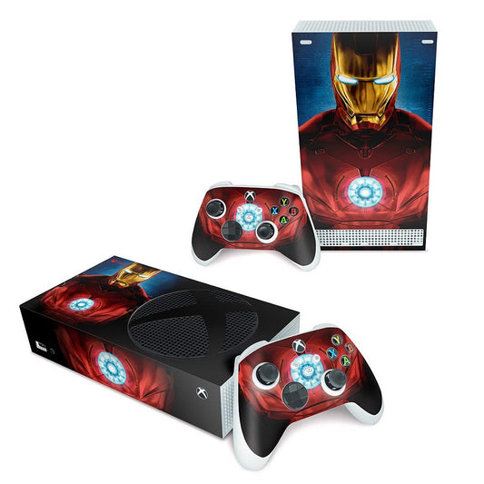 Xbox Series S Skin Anti-Rage Horizontal - Iron Man Homem De Ferro