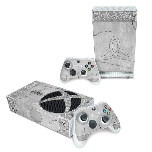 Xbox Series S Skin Anti-Rage Horizontal - Mjolnir Thor Amor e Trovão
