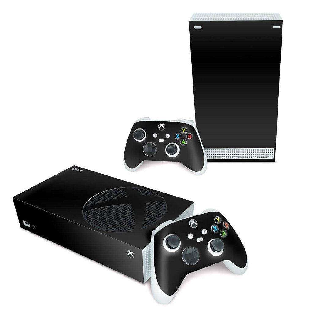 Xbox Series S Skin Anti-Rage Horizontal - Preto Black Piano
