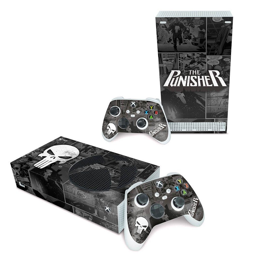 Skin Anti-Rage Xbox Series S Horizontal - The Punisher Justiceiro Comics