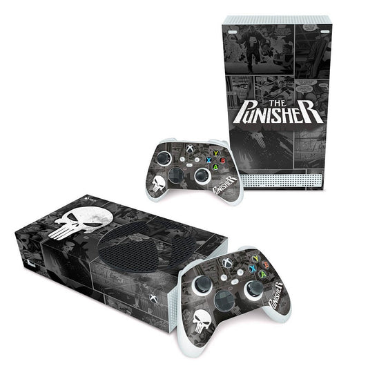 Xbox Series S Skin Anti-Rage Horizontal - The Punisher Justiceiro Comics