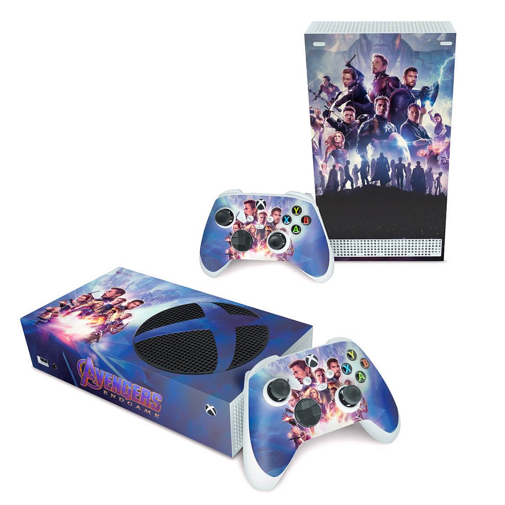 Skin Anti-Rage Xbox Series S Horizontal - Vingadores Ultimato Endgame