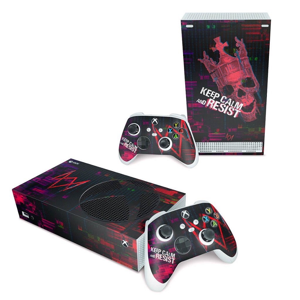Skin Anti-Rage Xbox Series S Horizontal - Watch Dogs Legion