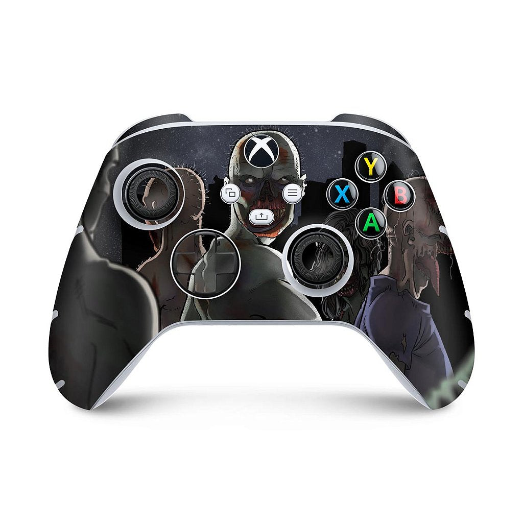 Xbox Series S X Controle Skin Anti-Rage - Zombie Zumbi The Walking